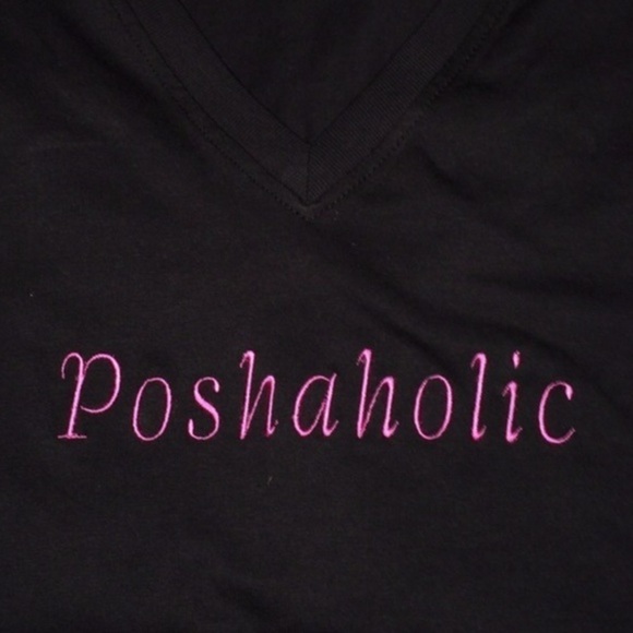 Poshaholic Embroidered T-Shirt. Price Firm. - Picture 2 of 4